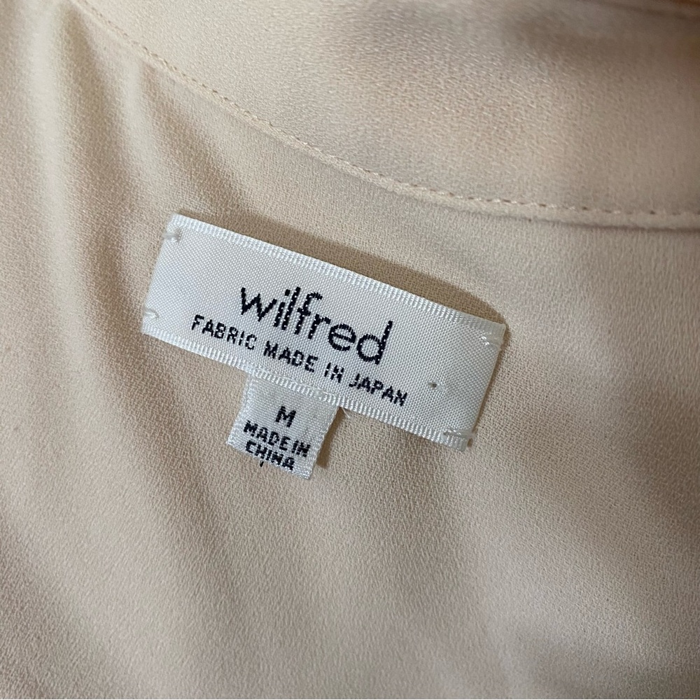 Normcore Cream Button Down Blouse Classic Minimal… - image 4